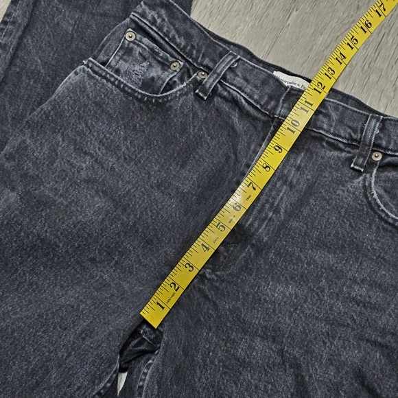 Abercrombie ultra high rise 90s straight jeans black - Picture 6 of 13